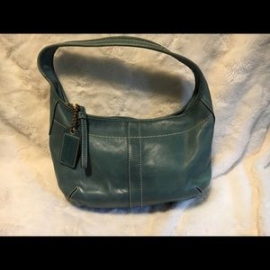Coach leather Purse bag Teal